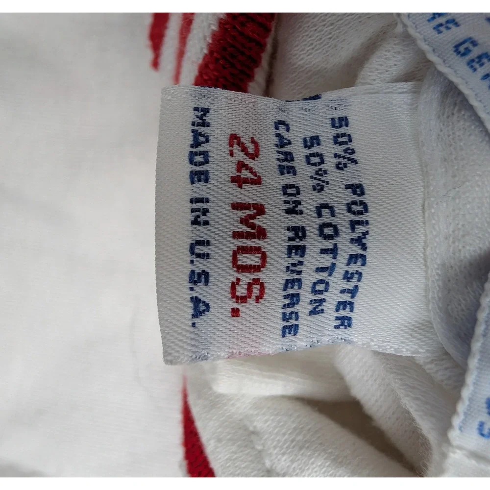 Vintage OshKosh BGosh Polo Shirt Baby Boys 24M Red Ringer Preppy Retro Timeless